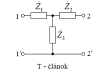 T článok štvorpólu